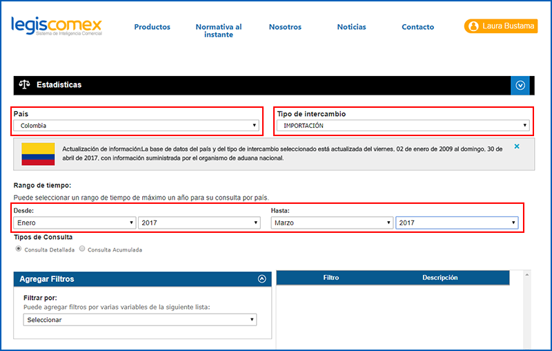 LegisComex. Sistema De Inteligencia Comercial.