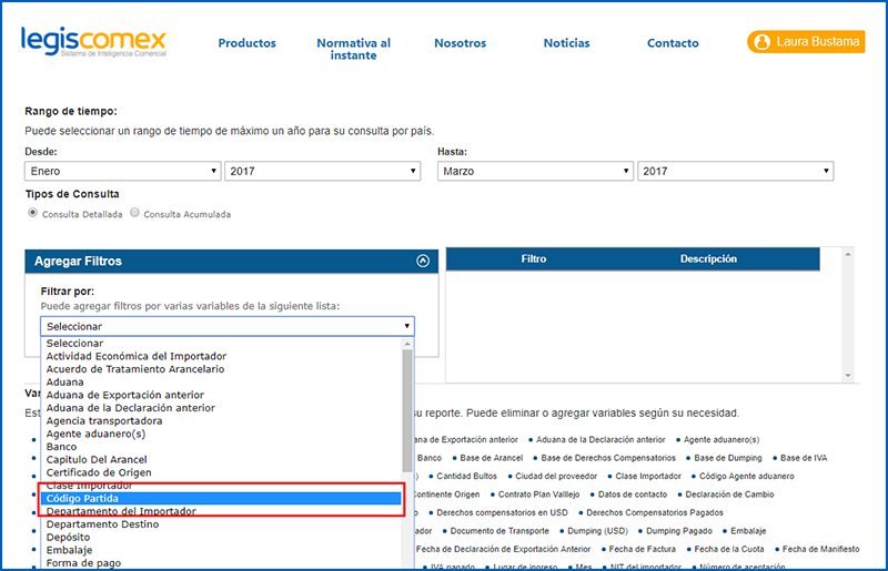 LegisComex. Sistema De Inteligencia Comercial.